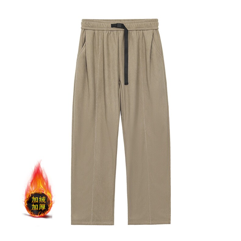 羊羔绒上新冬季加绒加厚潮牌青少年运动裤子送腰带CK838加绒P48，女装休闲裤，星座301B-2（原A443-1）