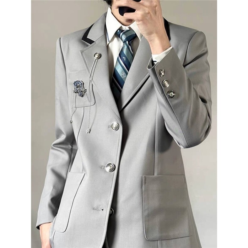 春秋季日系学院风DK制服套装男女西装衬衫西裤校供感学生班服全套,女装套装/套裙,星座506A