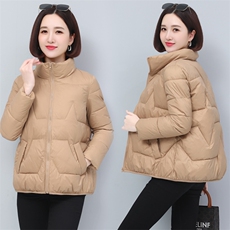 立领棉服女冬季2022新款时尚小棉袄宽松保暖棉衣外套，女装棉衣/棉服，涵誉