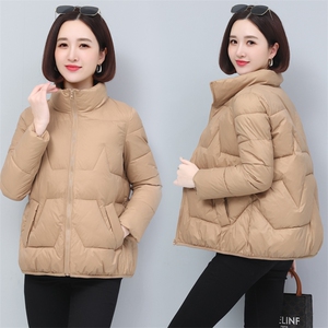 立领棉服女冬季2022新款时尚小棉袄宽松保暖棉衣外套图片