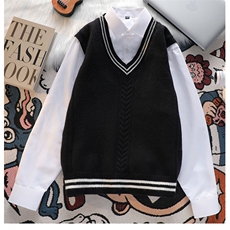MM463-P42复古小众学院风宽松针织马甲毛衣背心，男装背心/马甲，星座617A-2