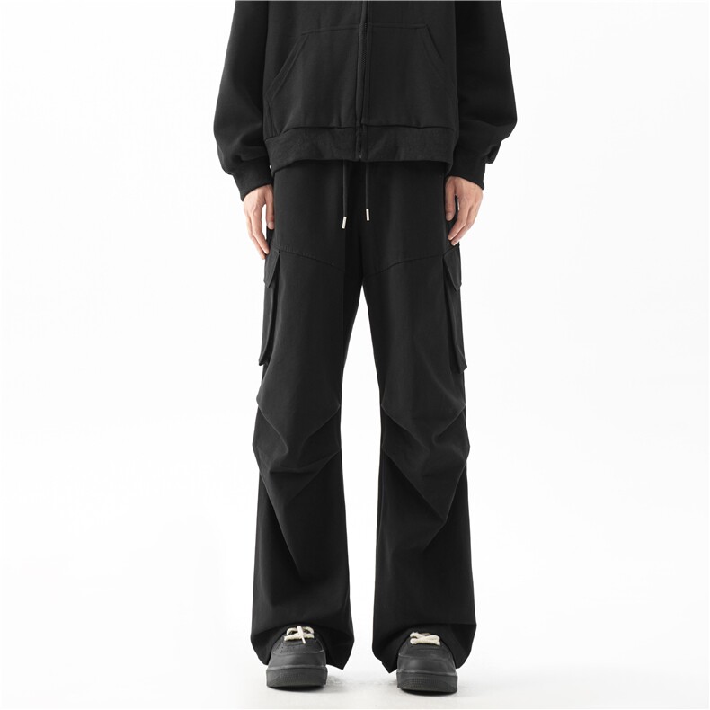 抖音品质美式高街cleanfit褶皱宽松工装裤B315-K24270-特p40控78,男装工装外套,电商B315