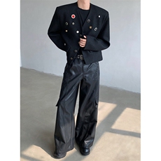 现货！25宝石重工系列手工轻奢钉珠短款西服夹克外套JK89-P178，男装夹克，电商B288