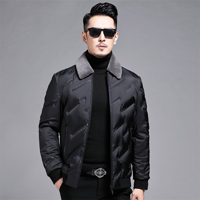 B221661钱塘2020-3新款冬季90绒精品羽绒服毛领可脱卸P230,男装羽绒服,钱塘207-3