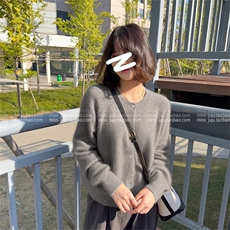 时尚百搭秋冬女装针织衫气质减龄开衫外套，女装针织衫/毛衣，宇灿羊绒