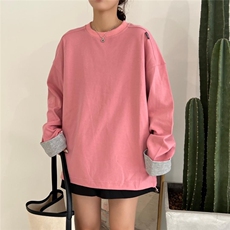 7225-1翻边卫衣，女装卫衣/绒衫，续加 XJ
