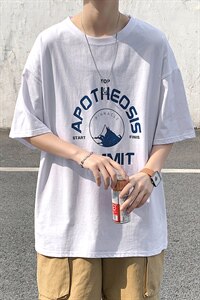 转化8%！2021夏季男士纯棉男士短袖T恤宽松半袖体恤衫T2156P25图片