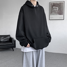 8XL-M美式连帽卫衣男高级感外套hiphop特大码上衣潮WY10P55控78，男装卫衣，电商D206-1