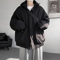 棉服男冬季新款港风宽松连帽棉衣MF9006-P90，男装棉衣，星座214-3