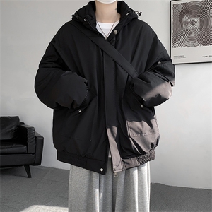 棉服男冬季新款港风宽松连帽棉衣MF9006-P90图片