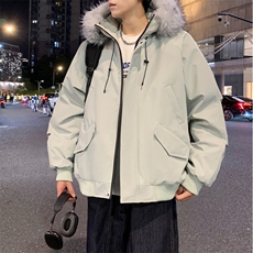 派克棉服貉子毛加厚外套，男装棉衣，星座1206（原A206）