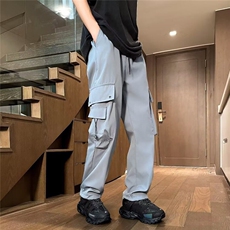 冲锋裤子男夏秋直筒cleanfit设计感工装裤美式休闲裤K6539-P35，男装工装外套，星座412-3
