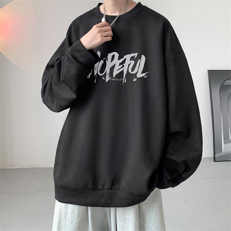 麂皮绒卫衣男大码重磅长袖t恤男JW81425-P35,男装T恤,电商A040