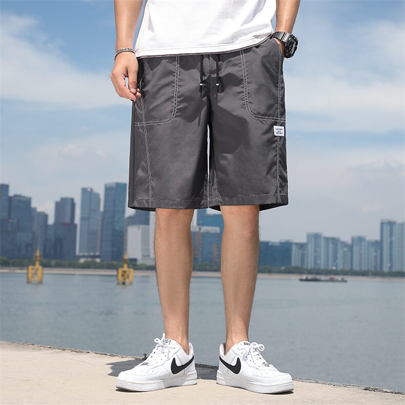 夏季新款短裤男宽松潮流港风百搭休闲五分裤运动短裤325-P20控48,男装休闲裤,星座717