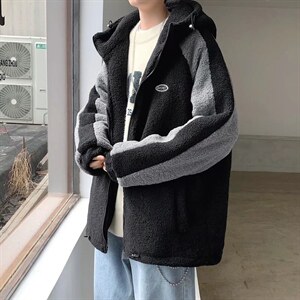 冬季青年羊羔绒港风加棉加厚棉衣夹克男外套潮WY25-P55 控价78图片