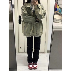 1506A/GZSN3020/P58泥黄牛仔外套春秋季美式潮牌复古工装夹克图片