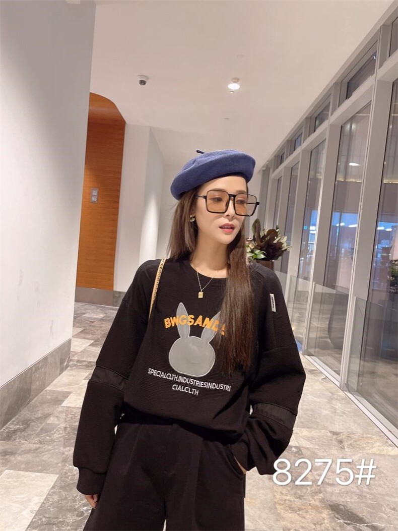 2021秋季新款刺绣卫衣，女装卫衣/绒衫，柏旺阁