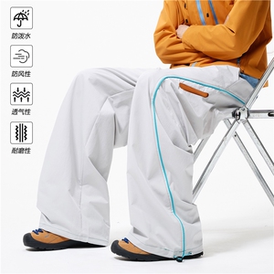 抖音品质户外线条拼接机能设计山系冲锋裤B315-K26007-特p45控88图片