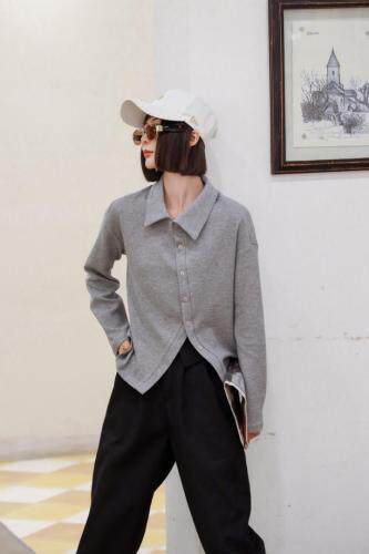 新款斜纽扣百搭打底，其它，C&B