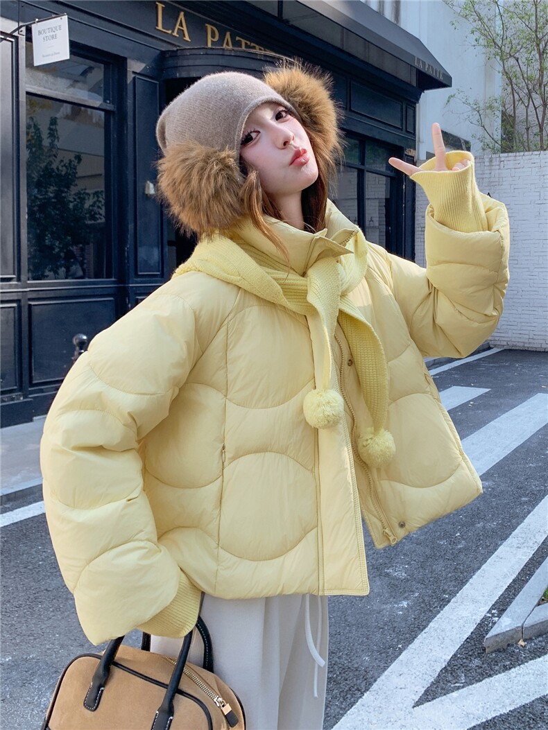 （新款）90白鸭绒羽绒服,9823款P330-K458,女装羽绒服,2C011