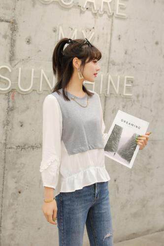 拼接小衫，女装，杰莎轩盟