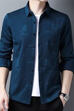 BF3202钱塘2020-2中青年男士秋冬季厚款加绒时尚长袖衬衫P72，男装衬衫，钱塘207-2