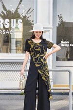 气质套装，女装职业装，蓝芝衣秀