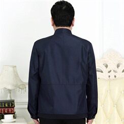 春秋中老年夹克立领商务爸爸装纯色夹克外套货号：813，男装夹克，星座1203