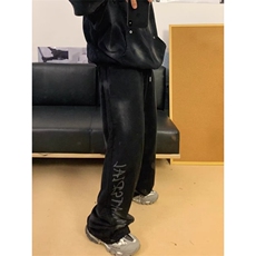 美式复古裤子高街擦脏废土风涂鸦运动卫裤男秋冬休闲裤WLK288-p50，男装休闲裤，星座1008
