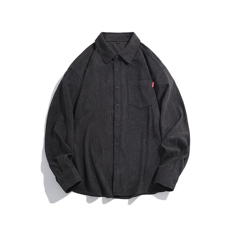 25年春季灯芯绒衬衫长袖大码宽松落肩现货DS-C323-1-2388-特批40,男装衬衫,电商C323-1