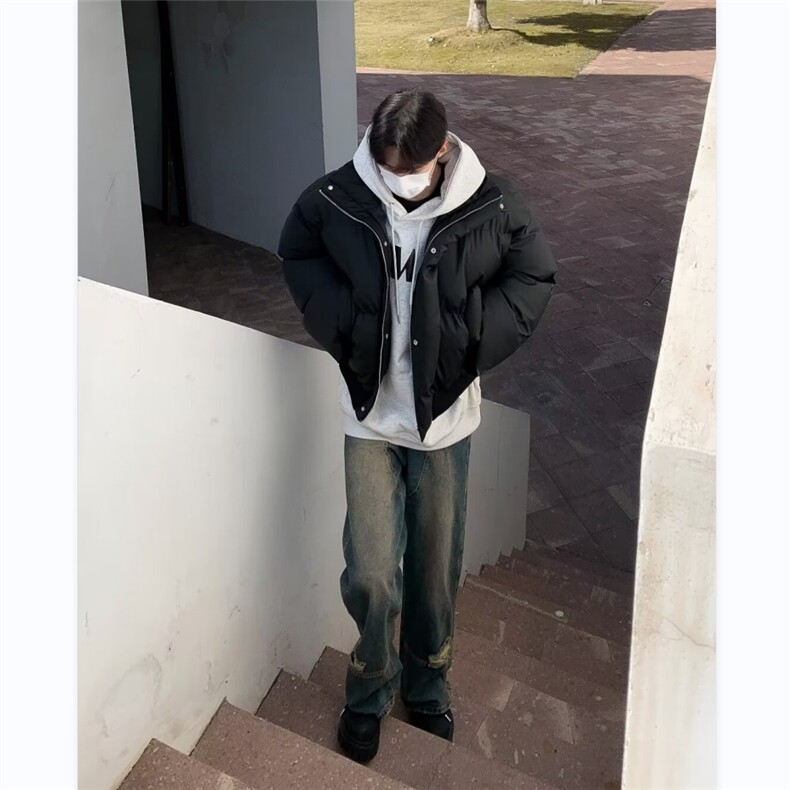 高街棉服男韩版潮流面包服百搭宽松2024冬季新款ins棉衣MF140-P92,男装棉衣,星座412-3