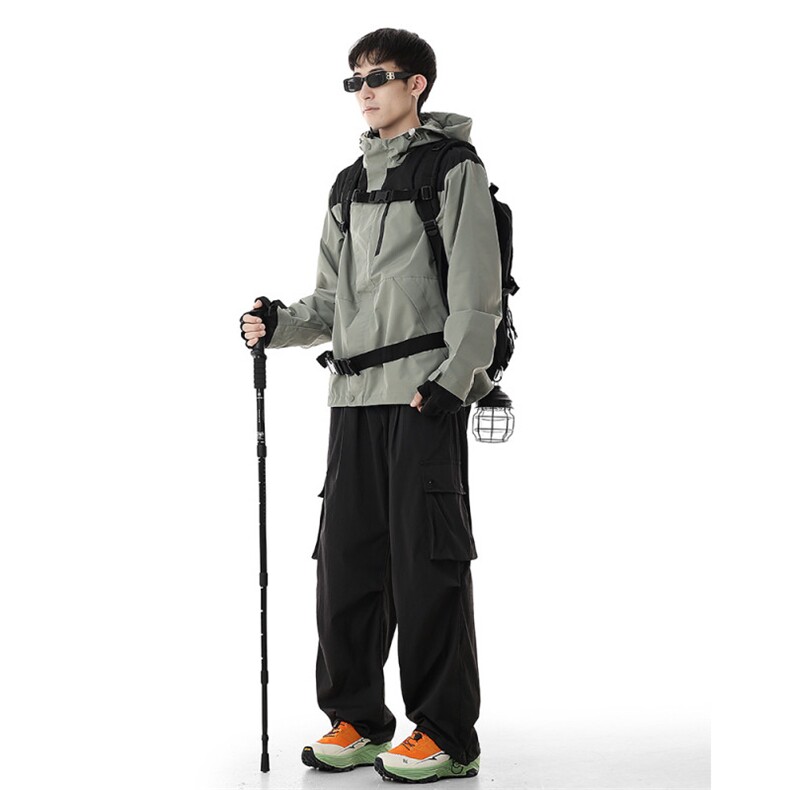 A408-1-24K70060-P55-X79-M-3XL日系复古工装抽绳束脚裤,男装工装外套,电商A408