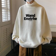 高质量！秋冬季高领毛衣男士加绒加厚翻领针织衫男毛线衣FL56-P45，男装针织衫/毛衣，电商B367