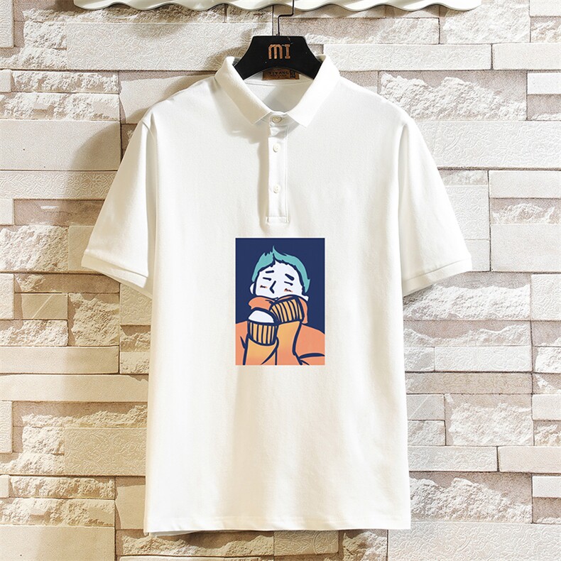 PL57042-P35翻领短袖polo衫男大码胖子半袖t恤男有领保罗衫，男装Polo衫，电商A040A