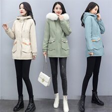 2020冬季新款时尚休闲舒适连帽棉衣，女装棉衣/棉服，涵亦佰惠