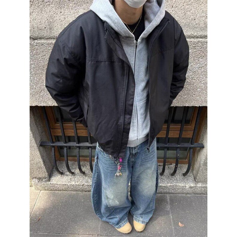 W9399-P60网图现货新款美式高街潮流立领夹克外套棒球服,男装夹克,星座1608-2