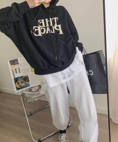 连帽字母卫衣SM，女装卫衣/绒衫，尚映