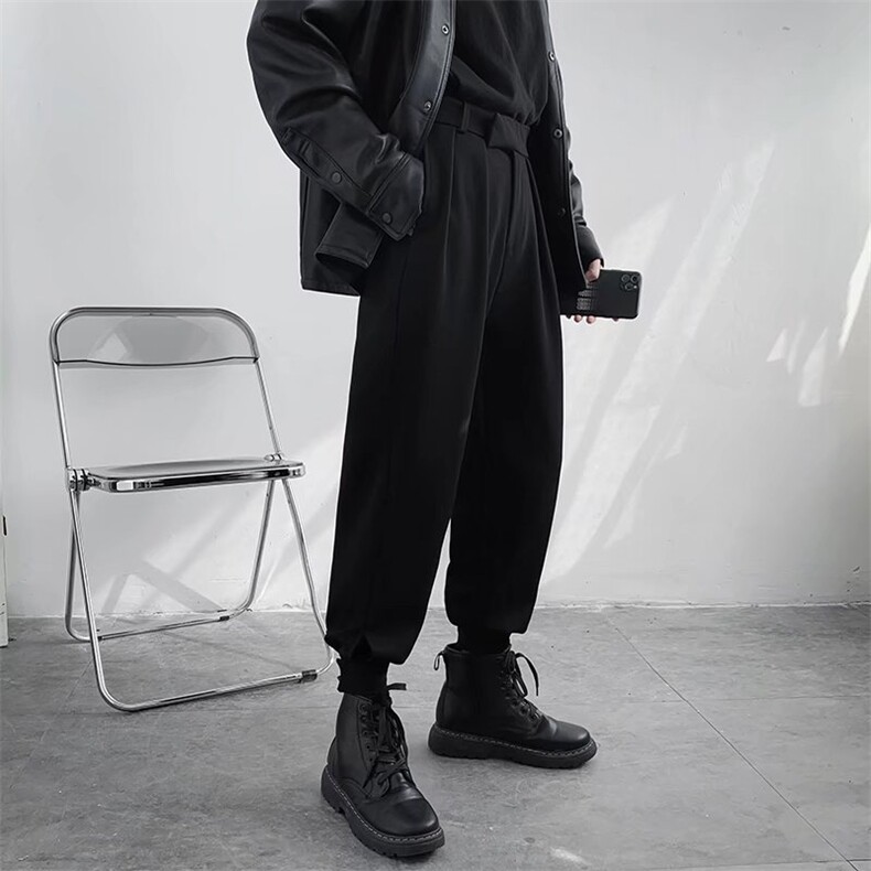 男春季休闲西裤西装布魔术贴西裤宽松版XK2189P35,男装西裤,星座1116-2