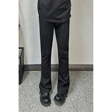 抖音品质弹力高街vibe纯色牛仔裤男款夏季修身微喇叭裤，男装牛仔裤，星座310A-4