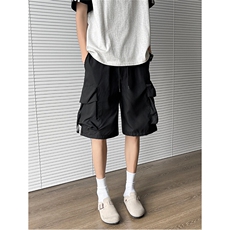 工装短裤夏季男生五分裤子宽松直筒休闲潮流户外沙滩裤D881-P30，男装牛仔裤，星座308B-2