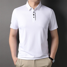保罗t恤男半袖衬衫领Polo衫男短袖2023新款夏季翻领中年衣服体恤，男装T恤，电商B212（原钱塘6029）
