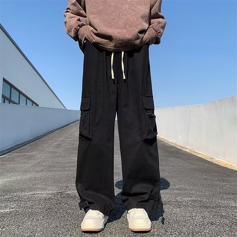 工装裤男欧美hiphop裤子直筒宽松炸街裤子高街ins潮牌GB393-P45,男装休闲裤,星座1008