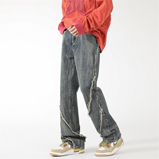 美式高街潮流水洗休闲牛仔裤A161-S2382-P60，男装牛仔裤，电商A161