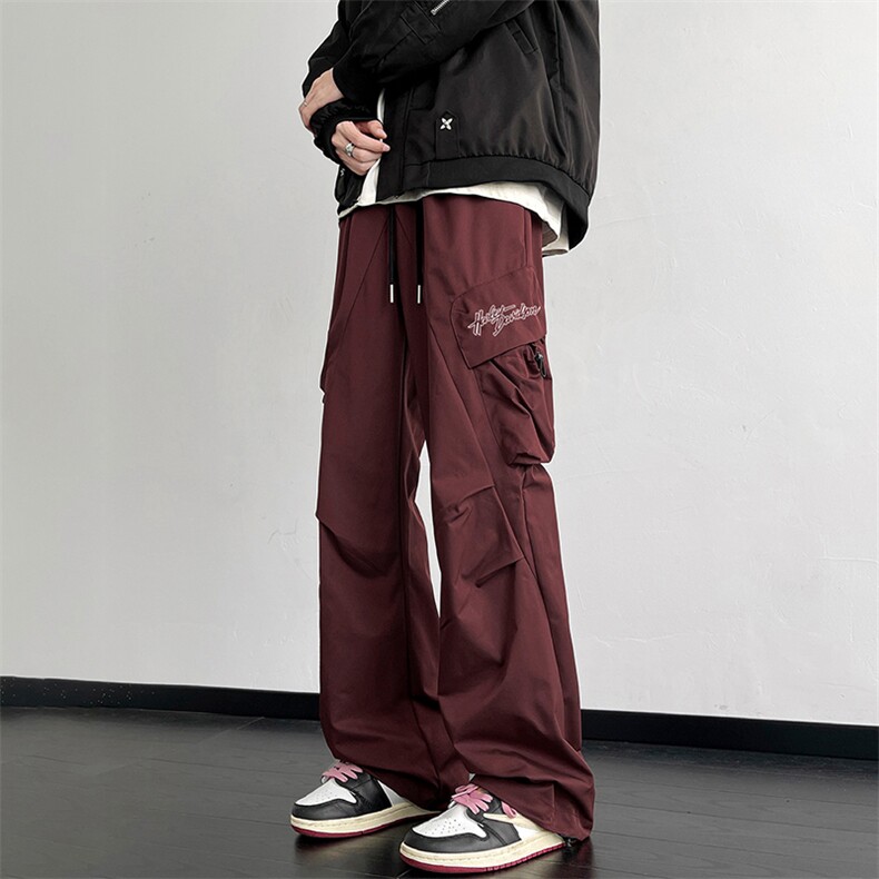 字母印花秋季新款美式机能休闲裤子男高街工装裤-A1339TP55控78，男装工装外套，电商B241