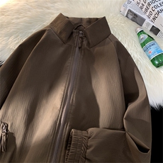 直播供货新款夹克外套男潮牌高级感宽松外套JK001-P50限价88，男装夹克，电商A178