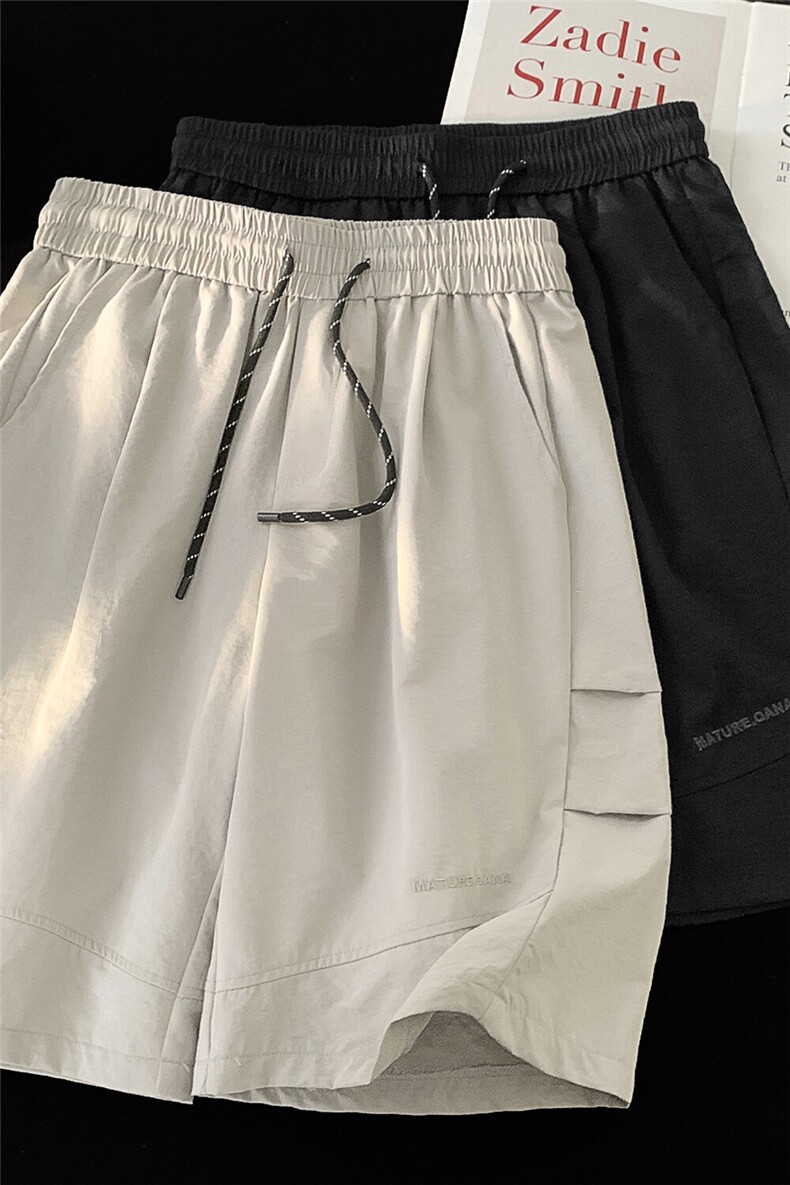 夏季新款运动短裤宽松男外穿休闲五分裤X416B-1-DK1019-特P25限48,男装休闲裤,星座416B-1