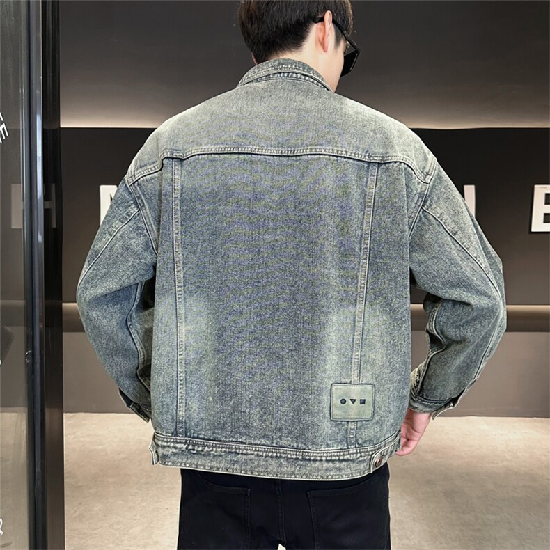 店主风2025秋季新款牛仔夹克男水洗品质宽松外套B317-JK813-P125,男装夹克,电商B317