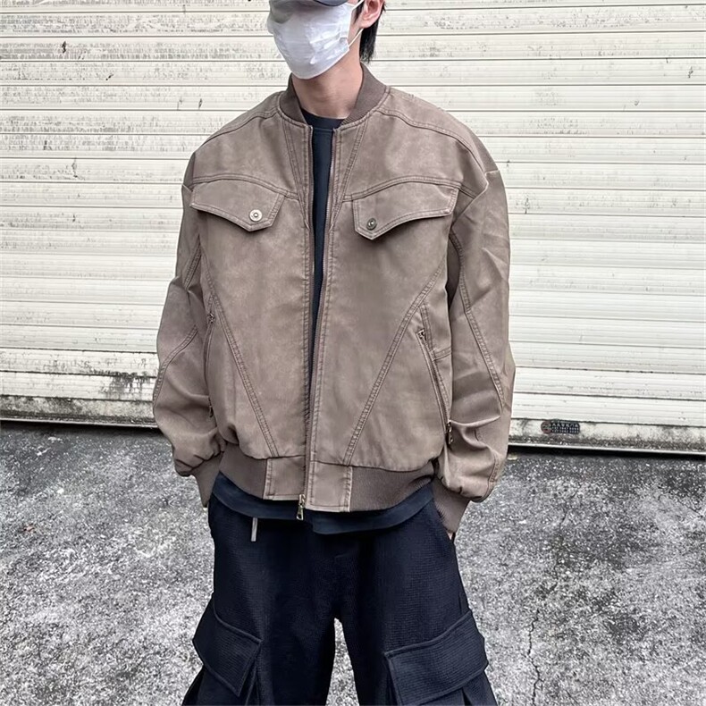 夹克潮流慵懒流行气质日系ins简约新款百搭6622P70,男装夹克,星座410-2