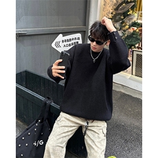 圆领男士纽扣i针织毛衣男A367M2409P60控88，男装针织衫/毛衣，电商A367