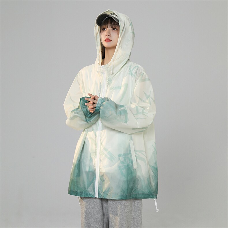 夏季新款渐变防晒衣宽松连帽外套,男装夹克,星座227-6